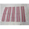 Image 2 : Yellow And Blue Navajo Style Blanket- 64" X 60"- Brown And Red Navajo Style Blanket- 70" X 67"- Stri