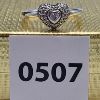 Image 1 : PANDORA 925 SILVER LADIES RING SZ 7 3/4 - PAVE HEART W/ CZ HEART IN CENTER & AROUND 