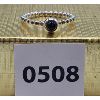Image 1 : PANDORA 925 SILVER LADIES RING SZ 6 3/4 - "ONYX TWIST" 