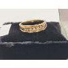 Image 2 : 14KT YELLOW GOLD MENS RING SZ 9 - BAND W/ 7 CHANNEL SET DIAMONDS
