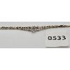 Image 2 : 14KT WHITE GOLD LADIES BRACELET - 7in LENGTH