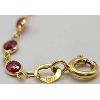 Image 2 : 18KT YELLOW GOLD LADIES BRACELET W/ OVAL RUBIES