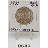 Image 1 : 1937 CDN SILVER 50 CENT PIECE 