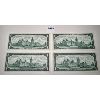 Image 2 : LOT OF 4 - 1967 CND SEQ UNCIR ONE DOLLAR BILLS