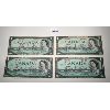 Image 1 : LOT OF 4 - 1967 CND UNCIR ONE DOLLAR BILLS - NO SERIAL NUMBERS