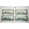 Image 2 : LOT OF 4 - 1967 CND UNCIR ONE DOLLAR BILLS - NO SERIAL NUMBERS