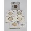 Image 1 : LOT OF 6 - CDN 25 CENT PIECES - 1929, 30, 31, 34, 35 AND 36