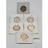 Image 2 : LOT OF 6 - CDN 25 CENT PIECES - 1929, 30, 31, 34, 35 AND 36