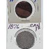 Image 2 : LOT OF 2 - CANADA LARGE CENTS - 1876 AND 1881H