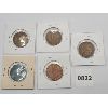 Image 2 : LOT OF 5 - CDN LARGE CENTS - 1911, 1912, 1913, 1914, 1915