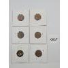 Image 2 : LOT OF 6 - USA INDIAN HEAD PENNIES - 1903, 04, 05, 06, 07, 08