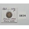Image 1 : 1862 USA INDIAN HEAD PENNY - CIVIL WAR ERA