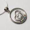Image 2 : STERLING SILVER CZ NECKLACE -19in LONG