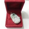 Image 1 : STERLING SILVER JADITE PENDANT 