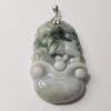 Image 2 : STERLING SILVER JADITE PENDANT 