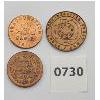 Image 1 : LOT OF 3 - CDN TOKENS - TORONTO MASONS, CHAMBLY QUEBEC MFG, CDN CONFEDERATION