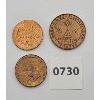 Image 2 : LOT OF 3 - CDN TOKENS - TORONTO MASONS, CHAMBLY QUEBEC MFG, CDN CONFEDERATION