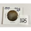 Image 1 : 1899 NEWFOUNDLAND FIFTY CENT COIN 