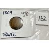 Image 1 : 1869 USA 2 CENT COIN