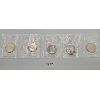 Image 1 : LOT OF 5 - 1968 CDN SILVER DOLLARS 