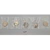 Image 1 : LOT OF 5 - 1968 CDN SILVER DOLLARS 