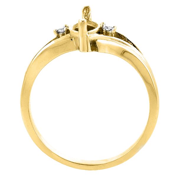 1.14 CTW Garnet & Diamond Ring 10K Yellow Gold - REF-23H2M