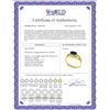 Image 2 : Genuine 1.15 ctw Sapphire Ring 14KT Yellow Gold - REF-35X9M