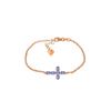 Image 1 : Genuine 1.70 ctw Tanzanite Bracelet 14KT Rose Gold - REF-70R6P