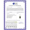 Image 2 : Genuine 12.75 ctw Black Spinel & Peridot Necklace 14KT White Gold - REF-27F6Z