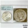 Image 1 : 1922 Silver Peace Dollar ACC-MS65