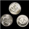 Image 1 : 1952 (3) Wash. Carver Half Dollars UNCIRCULATED