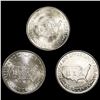 Image 2 : 1952 (3) Wash. Carver Half Dollars UNCIRCULATED