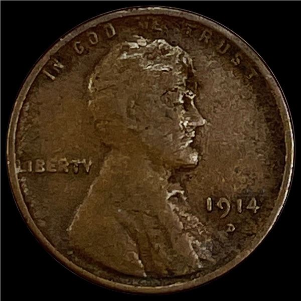 1914-D Wheat Cent LIGHTLY CIRCULATED