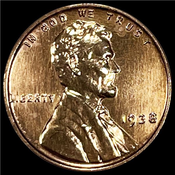 1938 Wheat Cent CHOICE PROOF