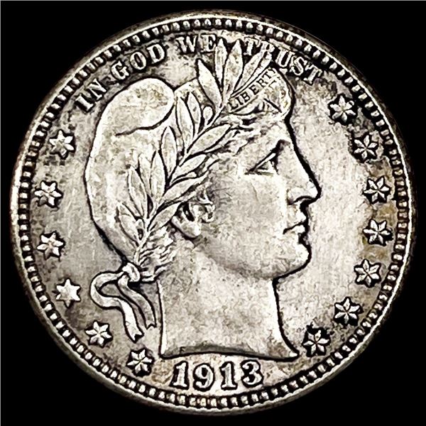 1913-D Barber Quarter CLOSELY UNCIRCULATED