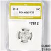 Image 1 : 1918 Mercury Silver Dime PGA-MS65 FSB
