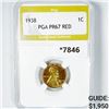 Image 1 : 1938 Wheat Cent PGA-PR67 RED
