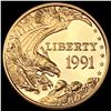 Image 1 : 1991-W Gold Rushmore Liberty $5 GEM PROOF