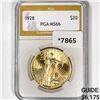 1928 $20 Gold Double Eagle PGA-MS66