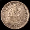 1857 Seated Liberty Half Dime CLOSELY