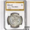 1878 8TF Morgan Silver Dollar PGA-MS63+