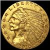 Image 1 : 1910 $2.50 Gold Quarter Eagle CLOSELY
