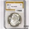Image 1 : 1885-O Morgan Silver Dollar PGA-MS65