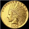 Image 1 : 1908-D $10 Gold Eagle CLOSELY UNCIRCULATED