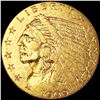 Image 1 : 1909 $2.50 Gold Quarter Eagle CLOSELY