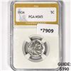 1934 Buffalo Nickel PGA-MS65
