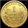 Image 2 : 1849-O Rare Gold Dollar NICELY CIRCULATED