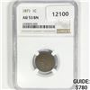 Image 1 : 1871 Indian Head Cent NGC-AU53 BN