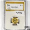 1902 $2.50 Gold Quarter Eagle PGA-MS63