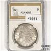 Image 1 : 1921 Morgan Silver Dollar PGA-MS65